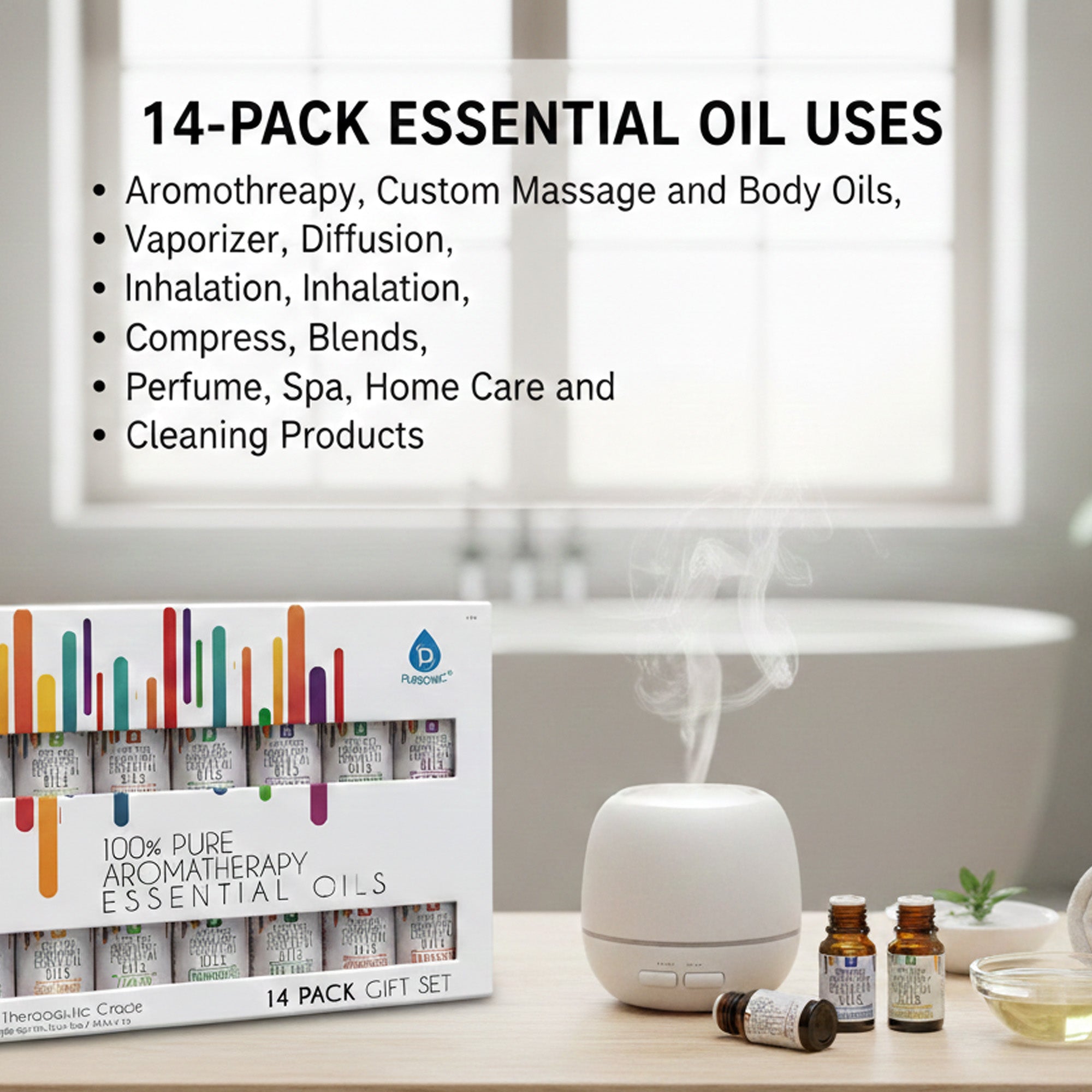 14 Pack of 100% Pure Essential Aromatherapy Oils