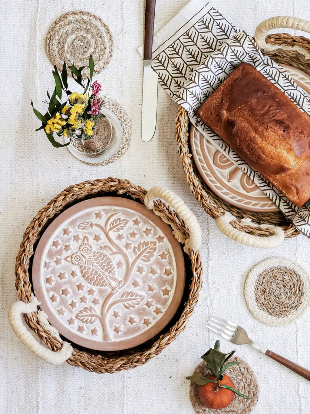 Bread Warmer & Basket - Owl Round
